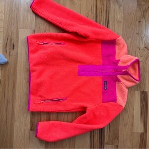 Women’s Vineyard Vines Bright Pink, orange, peach fleece.